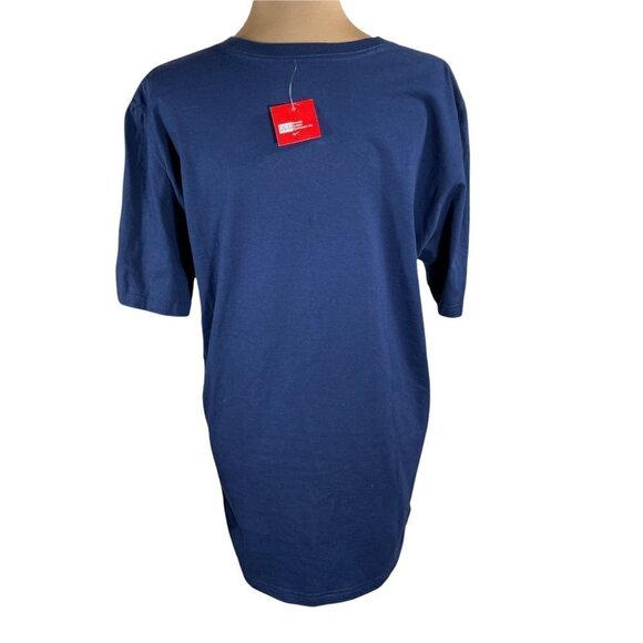 NWT Nike Fresno State Bulldogs Football Short Sleeve Crewneck T-Shirt Navy Red L - Picture 2 of 5